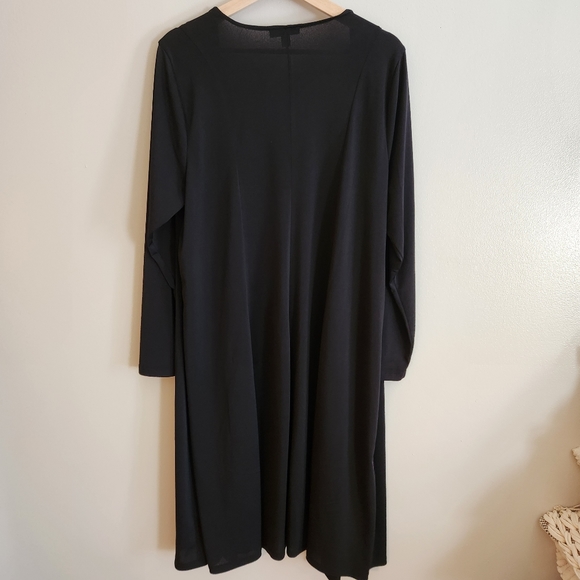 NWOT Torrid 1X Black Crepe Duster - Picture 4 of 9